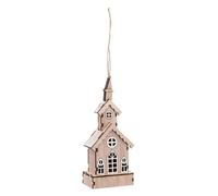 Feeric Lights et Christmas - Sujet de noël église 3D en Bois