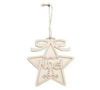 Sujet En Bois À Décorer Étoile De Noël 12 Cm