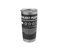 Sujet : People 1 Star Funny Sarcastic Gobelet isotherme en acier inoxydable double paroi