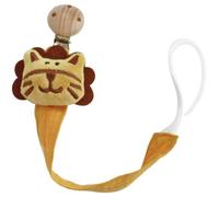 Sujeta Chupete Bebé De Algodón - Muñeca Linda Mordedor Cadena Antipérdida Con Clip Madera Haya | Correa De Tela Calmante Para Chupetes, Juguetes Dentición, Manta Infantil | Recién Nacido