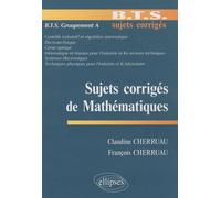 Sujets Corrigés De Mathématiques Bts Groupement A