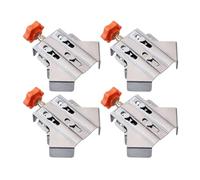 Sujhyrty Lot de 4 pinces de positionnement pour épissure de panneaux en bois - Clips de fixation à angle droit de 90 degrés - Pinces ouvertes - et facile à installer