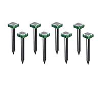 Sujhyrty Lot de 8 répulsifs solaires à ultrasons pour extérieur, anti-serpents, taupes, serpents électroniques, pour jardin, cour, ferme, etc