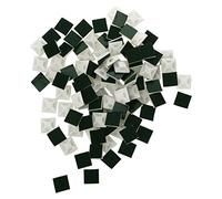 Sujurio 100 pieces Auto-Adhesif en plastique Serre-cable 3mm Attache de cable Base de Ventouse