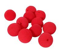 Sujurio 10Pcs Adorable Boule Rouge éPonge Nez de Clown pour la DéCoration de Mariage de FêTe de NoëL Costume d'halloween Robe Magique Accessoires