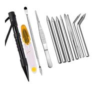 Sujurio 12 PièCes Accessoires Paracord Fids, Aiguilles de LaçAge en Acier Inoxydable avec Pointe