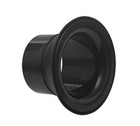 Sujurio Amplificateur de grosse caisse en caoutchouc ABS avec protection de trou de port noir, tête de tambour avec trou de microphone, noir