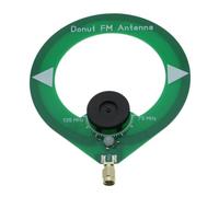 Sujurio Antenne FM Donut 75M-135MHz Antenne FM Interface SMA Mâle Mini Loop Antenne