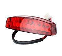 Sujurio ATV 12 V 3 Fils Frein Feu Stop Licence Feu ArrièRe Rouge pour ATV Hors Route Moto Signal Lampe Accessoires Voiture LumièRes, 500063270