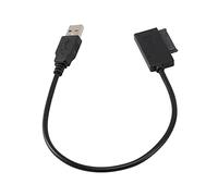 Sujurio Câble De Conversion Adaptateur USB 2.0 vers Mini II 7 + 6 13 Broches pour Ordinateur Portable Drive Slimline CD/DVD Rom