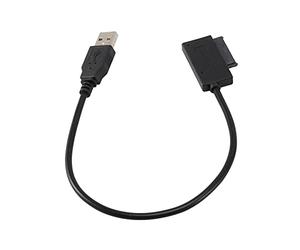 Sujurio Câble De Conversion Adaptateur USB 2.0 vers Mini II 7 + 6 13 Broches pour Ordinateur Portable Drive Slimline CD/DVD Rom