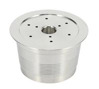 Sujurio Compatible avec les machines à café Caffitaly en acier inoxydable, rechargeables, réutilisables, pour capsules de café Caffitaly
