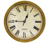 Sujurio Horloge murale secrète spéciale cachée, coffre-fort, pour clés, argent, , argent, décoration de