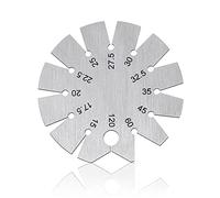 Sujurio Jauge de Biseau Jauge D'Angle de Forme Ronde Couteau Angle Finder Jauge D'Angle de Lame de Couteau 15-120 ° pour Mesurer L'Angle Du Couteau