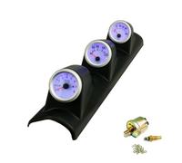 Sujurio Kit de Jauge Triple 52 Mm, Tachymètre, Jauge de Pression D' avec Capteur, Conduite à Gauche