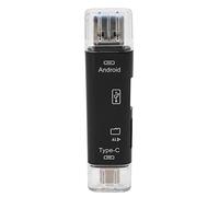 Sujurio Lecteur de cartes OTG multifonction 5 en 1 Micro-SD/SD / USB compatible TF, téléphone Android Type-C, ordinateur, type C universel