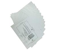 Sujurio Lot de 12 feuilles lubrifiantes pour déchiqueteuse de papier portable