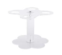 Sujurio Support de cornet de crème glacée, 4 trous en acrylique pour gaufres, sushis, pâtisseries, buffets