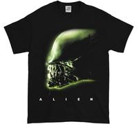 sukanosi Alien Prometheus HR Giger Black T Shirt Black Mens