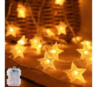 sukaudiz Guirlande Lumineuse, 6 M - 40 Lumières Décoratives LED, 8 Modes, Étanche IP65, Alimenté par Batterie, Convient pour l'Intérieur et l'Extérieur, le Jardin, les Fêtes, Noël et les Mariages