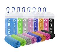 Sukeen 8 pièces Cooling Towel-Black Blue Sky Blue Gris Vert Violet Orange Rouge