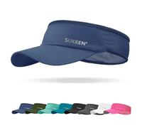 Sukeen Chapeau de protection solaire UPF 50+ UV - Chapeau de golf pour course à pied - Visière élastique rafraîchissante avec bandeau respirant - Casquette de sport pour le tennis et le cyclisme, noir
