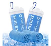 Sukeen Lot de 2 serviettes rafraîchissantes à séchage rapide pour homme et femme, 101,6 x 30,5 cm salle de sport, voyage, camping, yoga, sport, travail en plein air