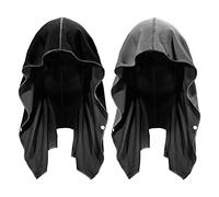 Sukeen Lot de 2 Serviettes rafraîchissantes pour Le Cou et Le Visage, Serviettes rafraîchissantes à Capuche pour Le Sport, Le Camping, l'entraînement, Le Cyclisme par Temps Chaud (Noir, Bleu foncé)