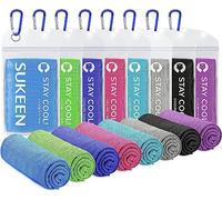Sukeen Lot de 8 Serviettes Serviettes de Refroidissement (101.6 x 30.5cm) Rafraîchissante Serviette de Sports en Microfibre pour Camping, Fitness, Nécessité en Été Chaud