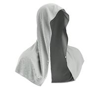 Sukeen Serviette rafraîchissante à Capuche pour Homme et Femme, Serviettes rafraîchissantes pour Le Cou et Le Visage, Serviette en Microfibre enveloppante pour Le Cou, Cyclisme, Camping (Gris)