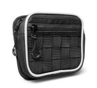 Sukemichi Organiseur de console centrale Molle pour Jeep Wrangler Accessoires JL JLU 4XE & Gladiator JT Molle Panneau Accoudoir Organisateur EDC Pochette à outils multifonction Gadget Gear Bag Noir