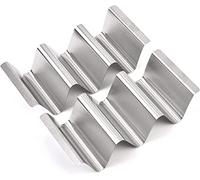 sukevitor Lot de 2 supports à tacos en métal pour coquilles de taco, support à tacos durable pour tacos mardi, très dur et robuste, passe au lave-vaisselle et au micro-ondes (en forme de U)