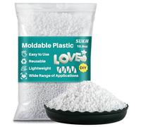 Sukh 10.9oz Moldable Plastic Pellets - Thermoplastic Beads Polymorph Plastic Meltable Beads for Crafts, DIY, Cosplay, Temporarily Repair, Modeling, Halloween Vampire Teeth Fangs