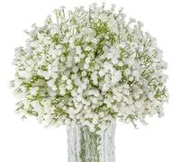 Sukh - 10 fleurs artificielles de gypsophile - Gypsophile blanche factice