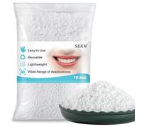 Sukh Granulés de plastique malléables de 309 g - Perles thermoplastiques thermoplastiques polymorphes réutilisables pour réparation temporaire des dents manquantes, bricolage, cosplay, Halloween,