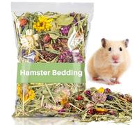 Sukh Literie pour hamster - Fleurs et herbes - Contrôle des odeurs - Gerbille naine - Robo Katy - Décoration d'habitat pour hamster, fourrage, gerbilles, souris, citrons, dègus ou autres animaux de