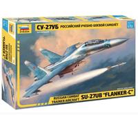 SUKHOI SU-27UB FLANKER-C RUSSIAN 2-SEATERS FIGHTER - ZVEZDA 1/72 Plastic Kit