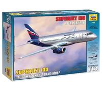 Sukhoi Superjet 100 Avion Civil 1:144 Kit De Modèle En Plastique ZVEZDA