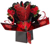 Suki Gifts International Carte d'anniversaire Pop-Up Love and Roses, Multicolore