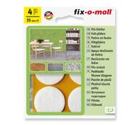 Suki Patin feutre adhésifs pour sol lisse Blanc 4 pièces