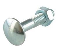 Suki 6112011 Boulons Japy Tête Ronde Collet Carré (TRCC) Acier zingué M 5 x 40 50 pièces