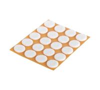 suki suki Patins en feutre, diamètre 35 mm, autocollants, blanc, contenu : 4 Quantité:1