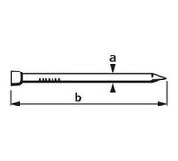 Suki Pointes tête homme 6178066 Acier zingué 1,4 x 25 400 g