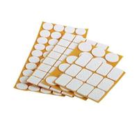 suki suki Set de 100 patins en feutre autocollants, blanc Quantité:1