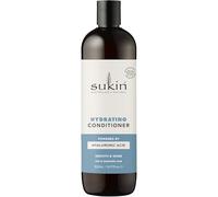Sukin Après-shampoing hydratant 500 ml - Renforce et répare les cheveux secs et abîmés, ajoute de la brillance et dompte les frisottis - Avec de l'huile de noix de coco et du beurre de karité ; sans