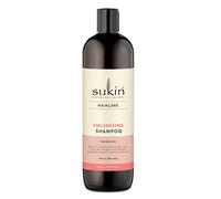 Sukin Shampooing volumisant de 500 ml : augmente le volume et se transforme en cheveux fins et mous, nourrit le cuir chevelu, les cheveux sont doux et soyeux - avec des protéines de riz, de l'ananas