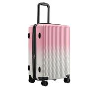 sukiost Bagages à main à coque rigide de 50,8 cm avec roulettes rotatives, ensemble de valises à main, Rose et blanc, S(Carry-on-20")