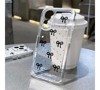 sukoly Compatible avec iPhone 13 Pro Max - Coque de téléphone en silicone transparente avec joli motif nœud pour femmes et filles, anti-jaunissement, coupe fine, protection intégrale antichoc avec