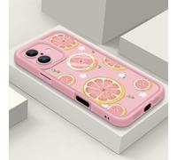 sukoly Compatible avec iPhone 17 Pro Max - Coque de protection intégrale en gel de caoutchouc à motif fruits - Protection intégrale antichoc pour femmes et filles - Rose