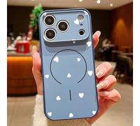 sukoly Coque magnétique compatible avec iPhone Air, compatible avec les coques de protection militaires MagSafe en forme de cœur, coque de protection intégrale antichoc en TPU souple pour homme et